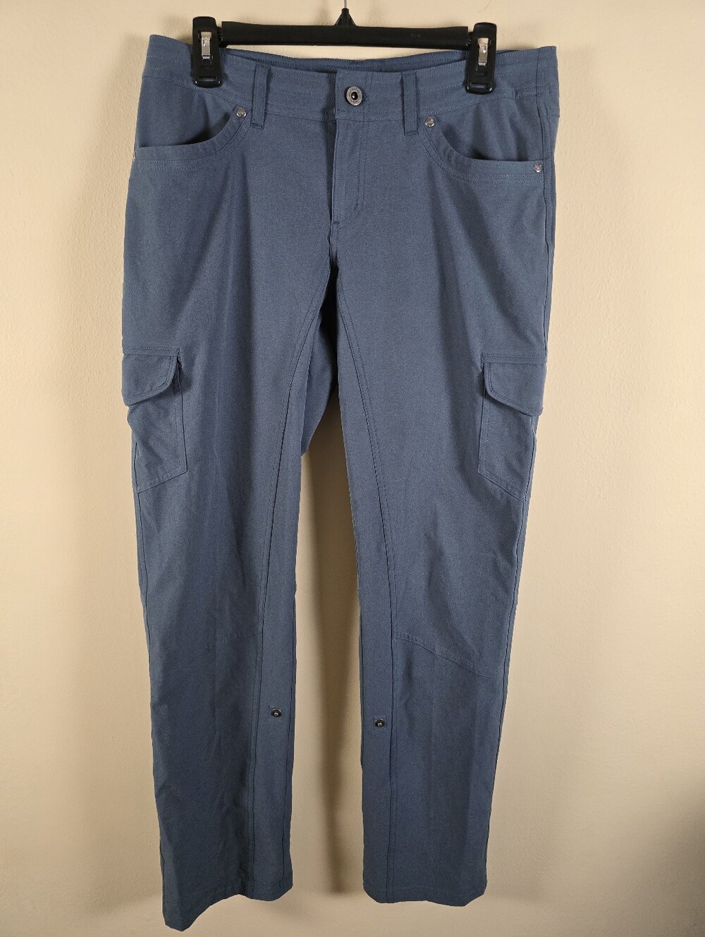 Kuhl Freeflex Roll Up Straight Pants Womens 8 Reg Blue Performance Cargo (33x33)